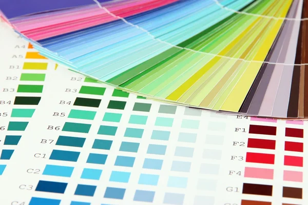 Color samples close up — Stock Photo, Image