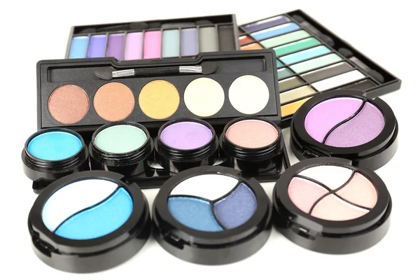 Heldere eye shadows geïsoleerd op wit — Stockfoto