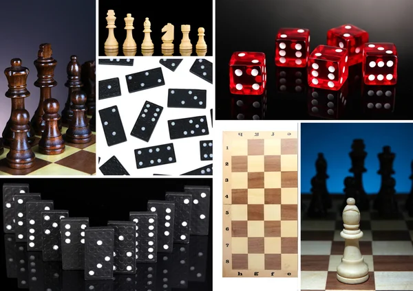 Juegos inteligentes collage — Foto de Stock