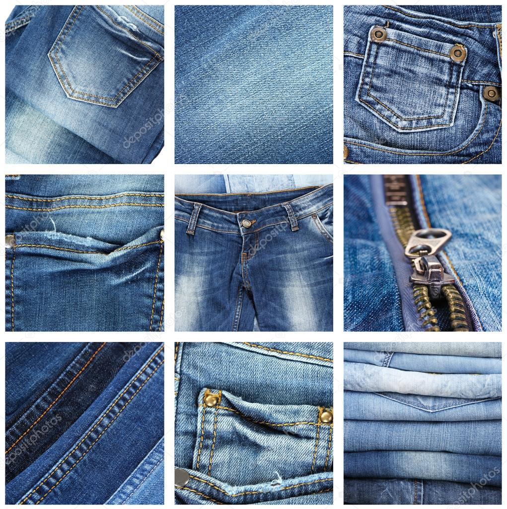 Jeans collage