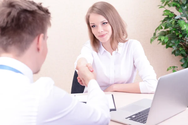 Job applicant having interview — Stock Photo, Image