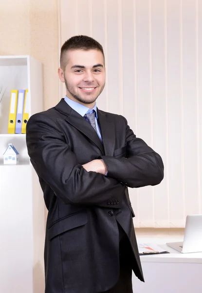 Empresário no escritório — Fotografia de Stock