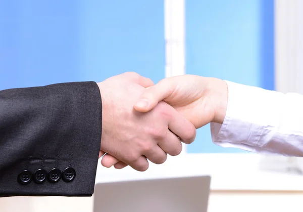 Business partners joining their hands — Stock Photo, Image