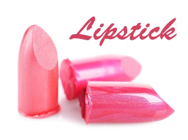 birkaç farklı Rujlar üzerinde beyaz izole 