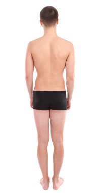 beyaz izole yakışıklı genç