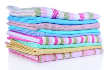 beyaz izole mutfak havlular