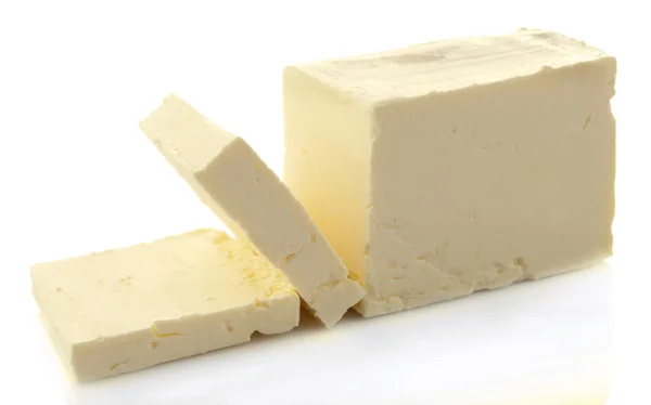 Chutné máslo izolovaných na bílém — Stock fotografie