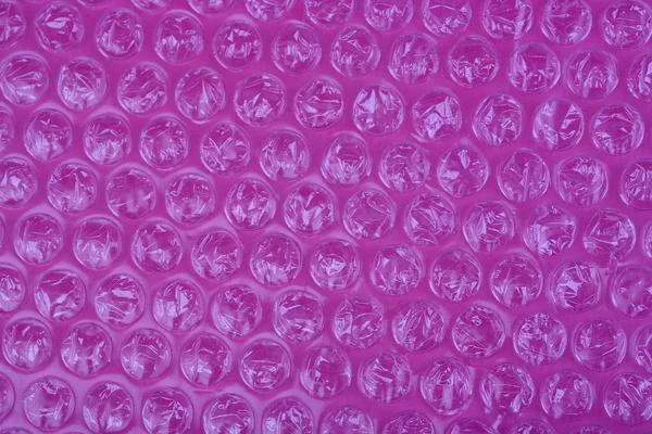 Color plastic bubble packing material, close-up — Stock Photo, Image