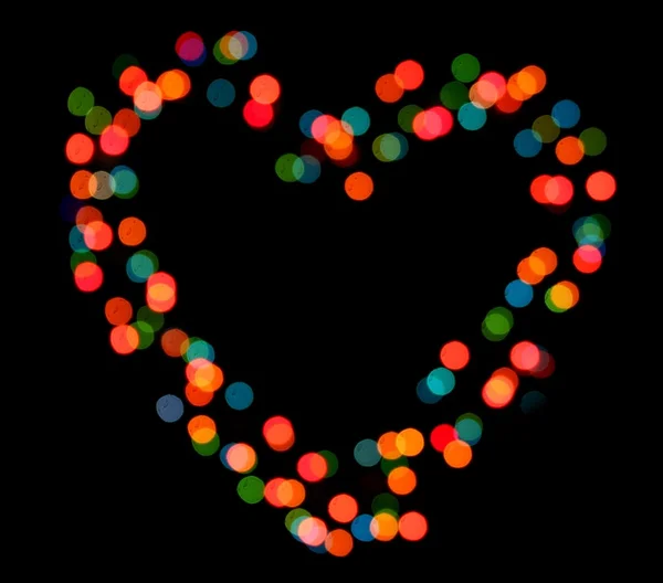 Bright heart bokeh background — Stock Photo, Image