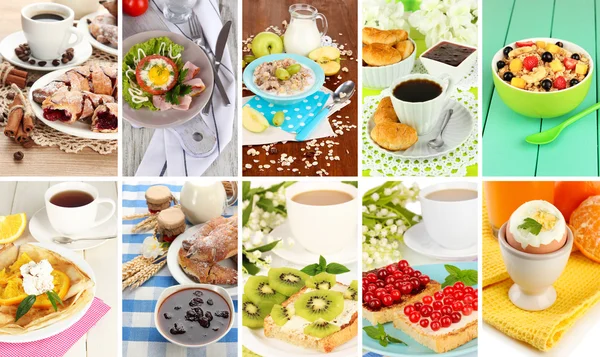 Breakfast collage Stock Picture