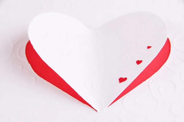 Paper heart close up — Stock Photo, Image