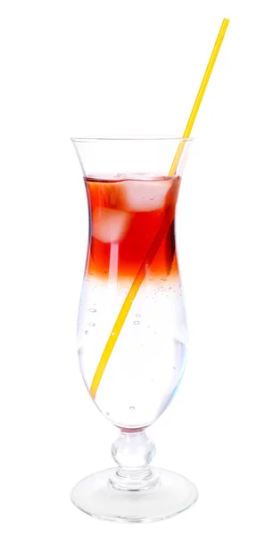 Verre de cocktail isolé sur blanc — Photo