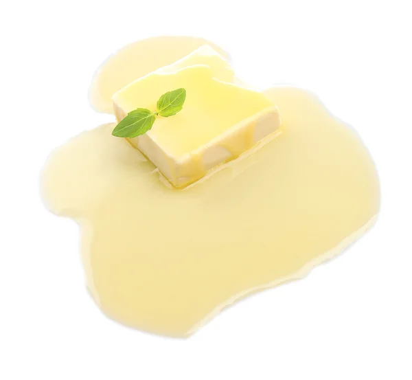 Välsmakande smör isolerad på vit — Stockfoto