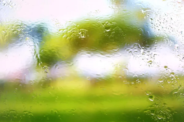 Verre avec gouttes d'eau naturelles — Photo