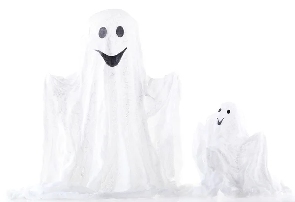 Fantasmas de Halloween, isolados em branco — Fotografia de Stock