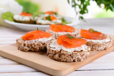 leziz kanepeler üzerinde tablo yakın çekim