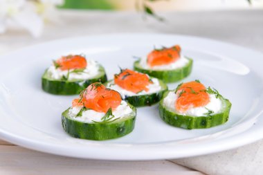 leziz kanepeler üzerinde tablo yakın çekim