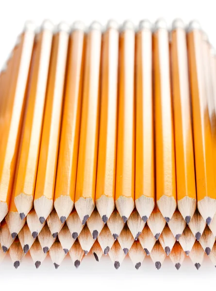 Lead pencils isolated on white — Stock Photo, Image