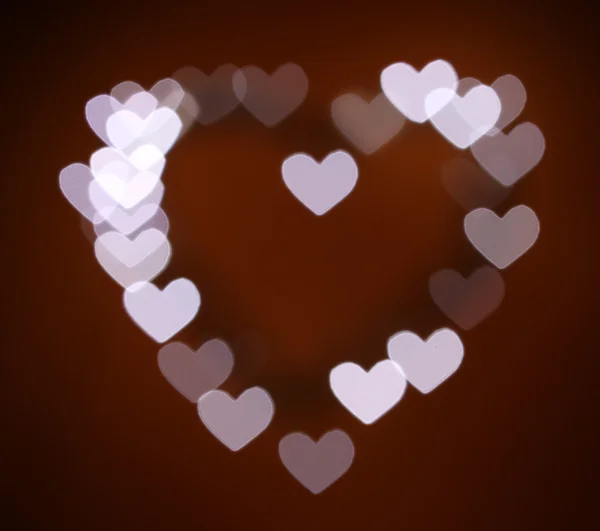 Bright heart bokeh background — Stock Photo, Image