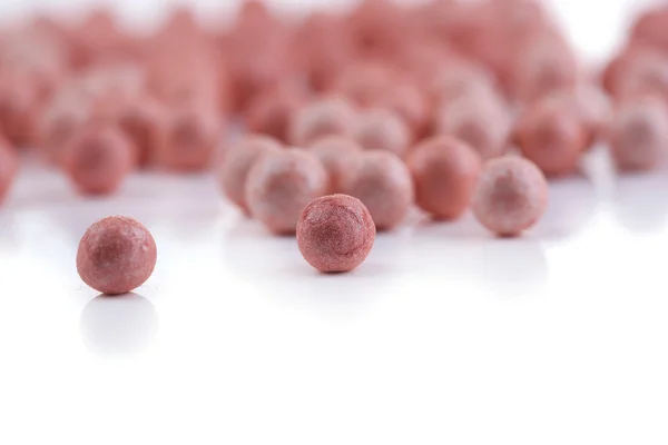 Powder balls isolated on white — Stock Photo, Image