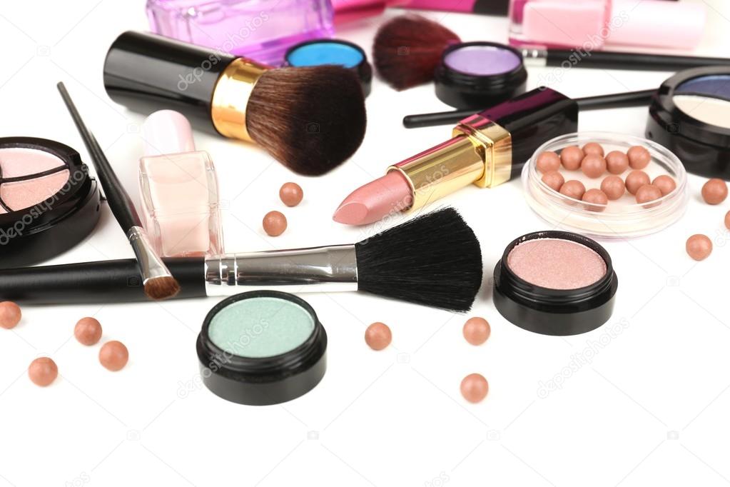 Professional make-up tools close up