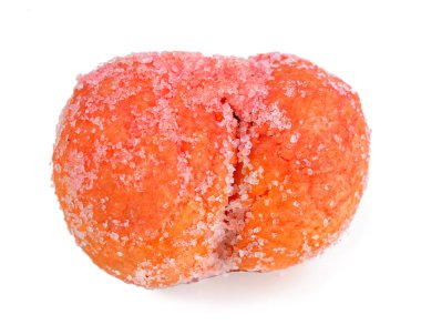 beyaz izole lezzetli kurabiyeler şeftali