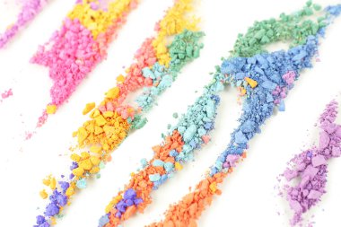 ezilmiş göz farı yakın çekim