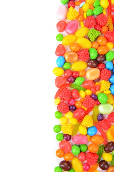 Different colorful fruit candy close-up — Stock Photo, Image