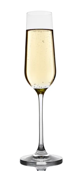 グラス シャンパン、白で隔離されます。 — ストック写真