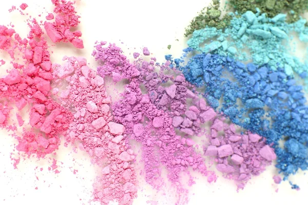 Colorful crushed eyeshadow close up — Stock Photo, Image