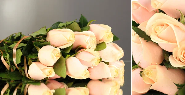 Collage of roses closeup — Stock Photo, Image