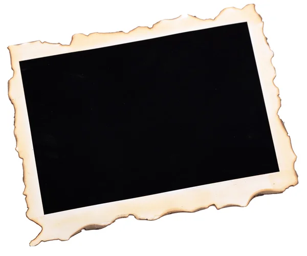 Blank old photo isolated on white — Stock Photo, Image