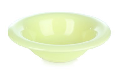 boş kase üzerinde beyaz izole