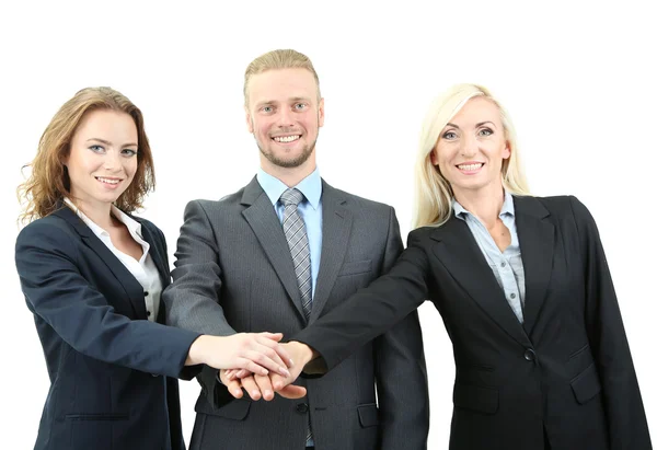 Group of business people isolated on white — Stock Photo, Image