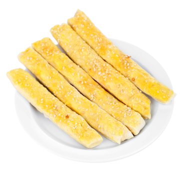 beyaz izole lezzetli ekmek sopa