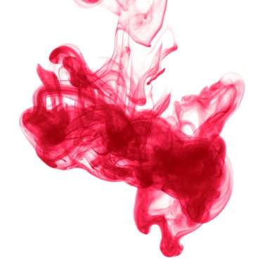 su üzerinde beyaz izole mürekkep