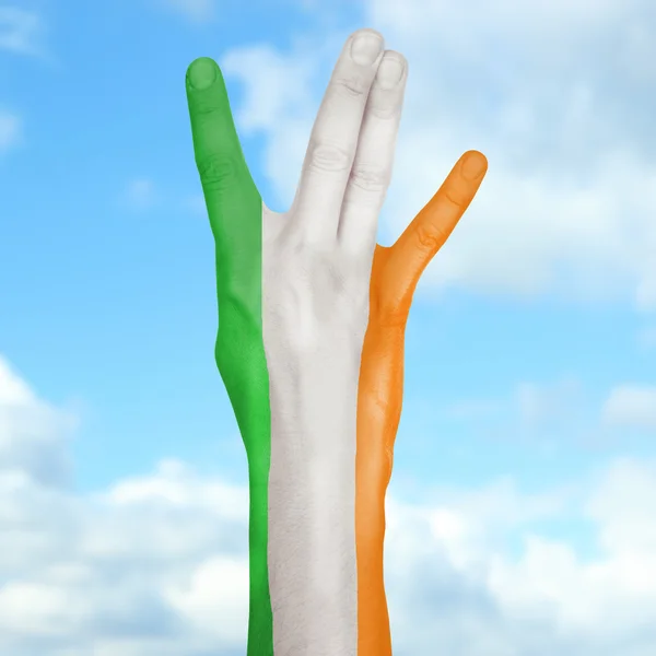 Σημαία της Ιρλανδίας από πλευρά βαμμένο — Φωτογραφία Αρχείου