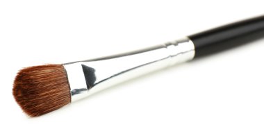 Beyaz üzerine izole edilmiş kozmetik fırça