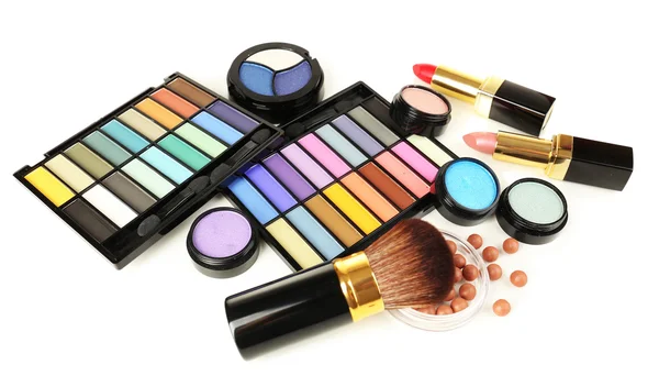 Professionele make-up tools op wit wordt geïsoleerd — Stockfoto