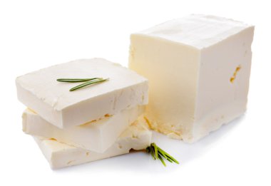 Beyaz izole lezzetli tereyağı