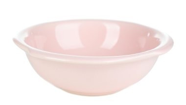 boş kase üzerinde beyaz izole