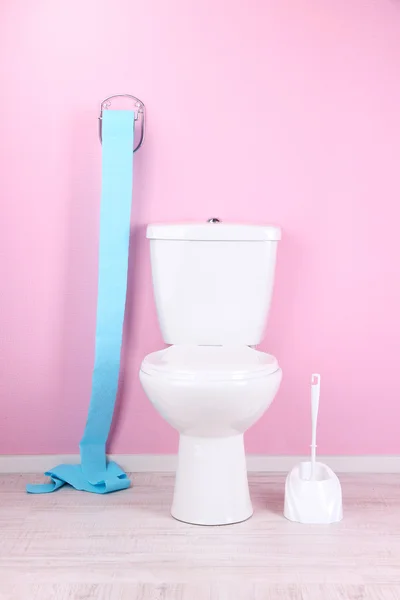WC bianco in bagno — Foto Stock