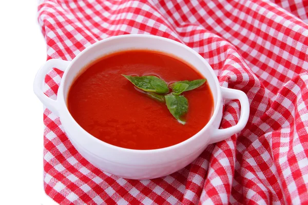 Tasty tomato soup, close up — Stock Photo, Image