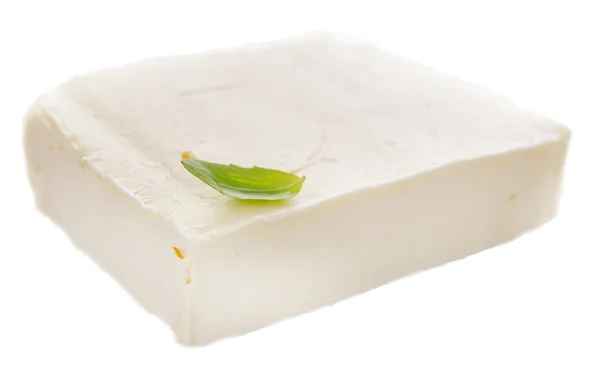 Beyaz izole lezzetli tereyağı — Stok fotoğraf