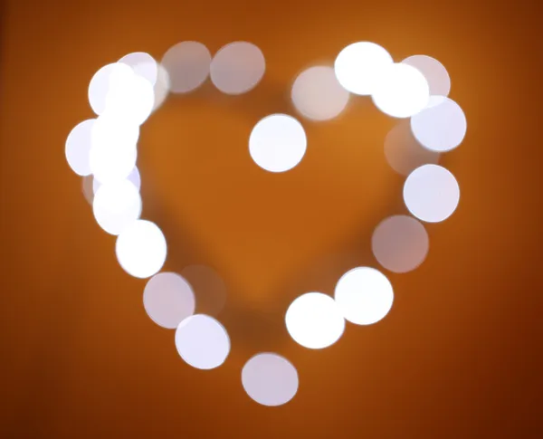 Bright heart bokeh background — Stock Photo, Image