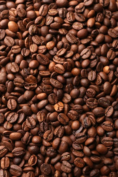 Coffee beans on table close-up — Stock Photo, Image
