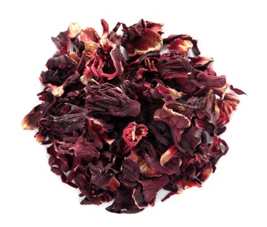 Kuru çay beyaz izole yığını