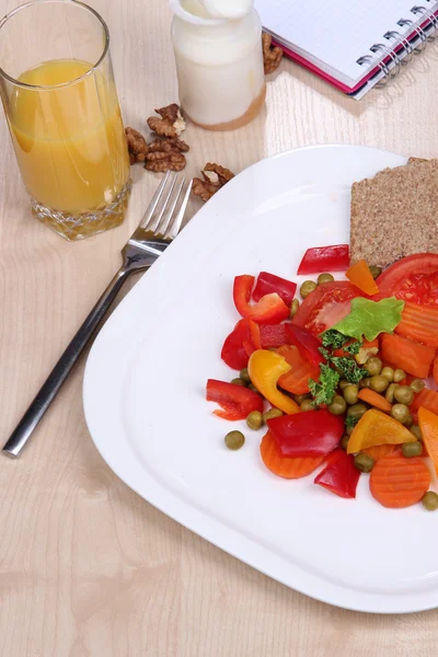 Comida fácil de fitness para mantener la forma en forma — Foto de Stock