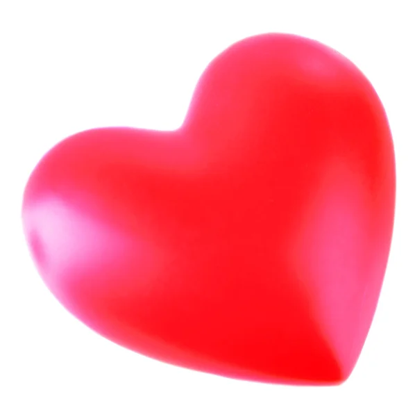 Red heart on light background — Stock Photo, Image