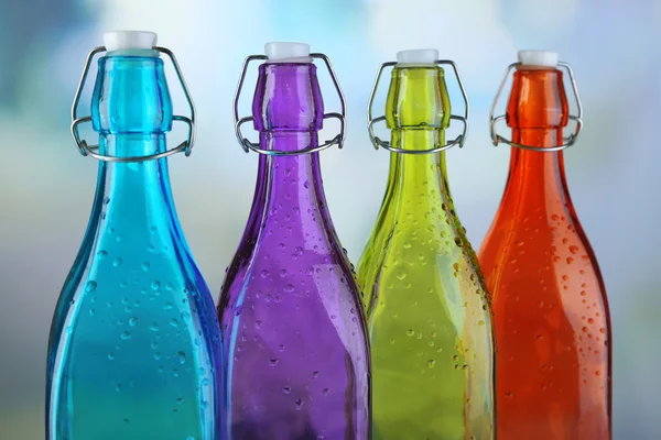 Açık renkli renkli şişe — Stok fotoğraf